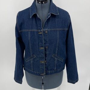 Premier WOMENS SIZE L  Dark Blue Denim Jacket